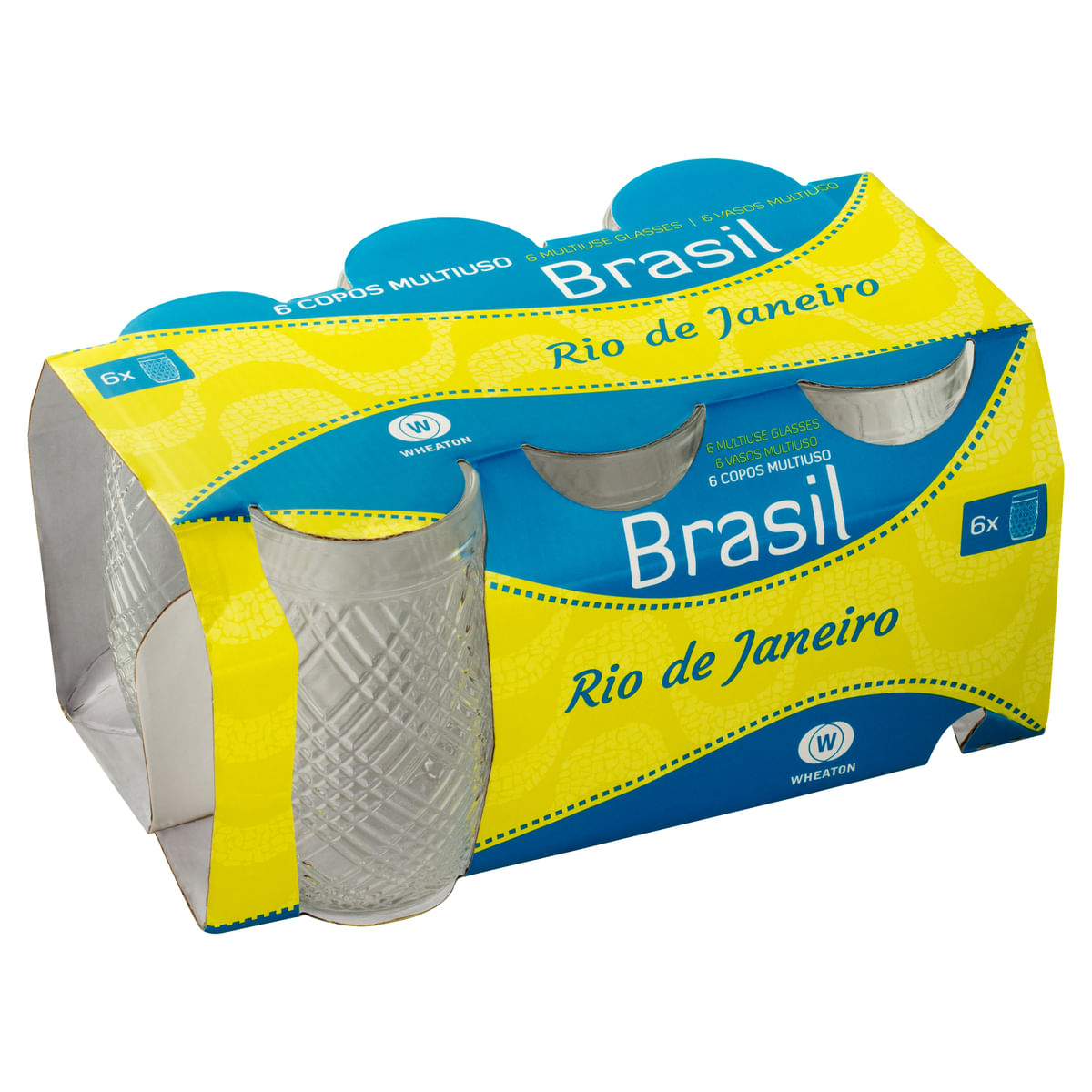 Copo Rio de Janeiro vidro 330ml Wheaton - Casa Freitas