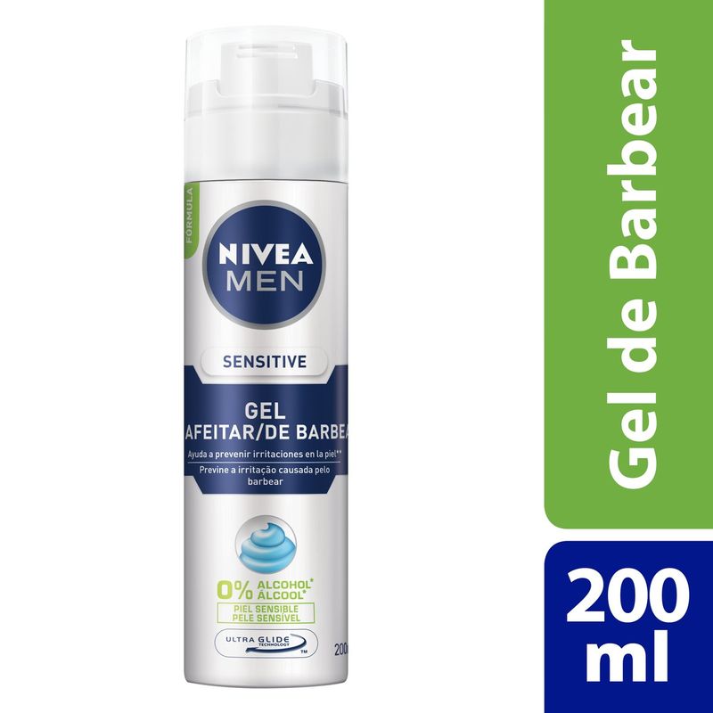 Gel de Afeitar NIVEA Men Sensitive - Frasco 200ml