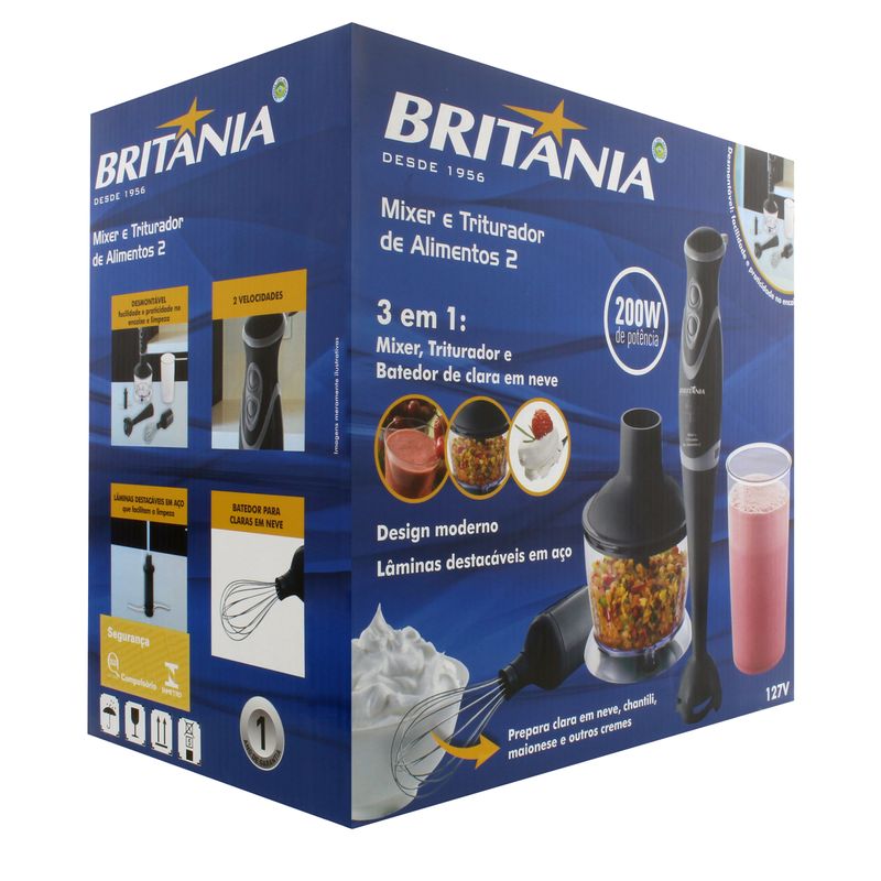 MIXER Y TRITURADOR DE ALIMENTOS BRITANIA63202003