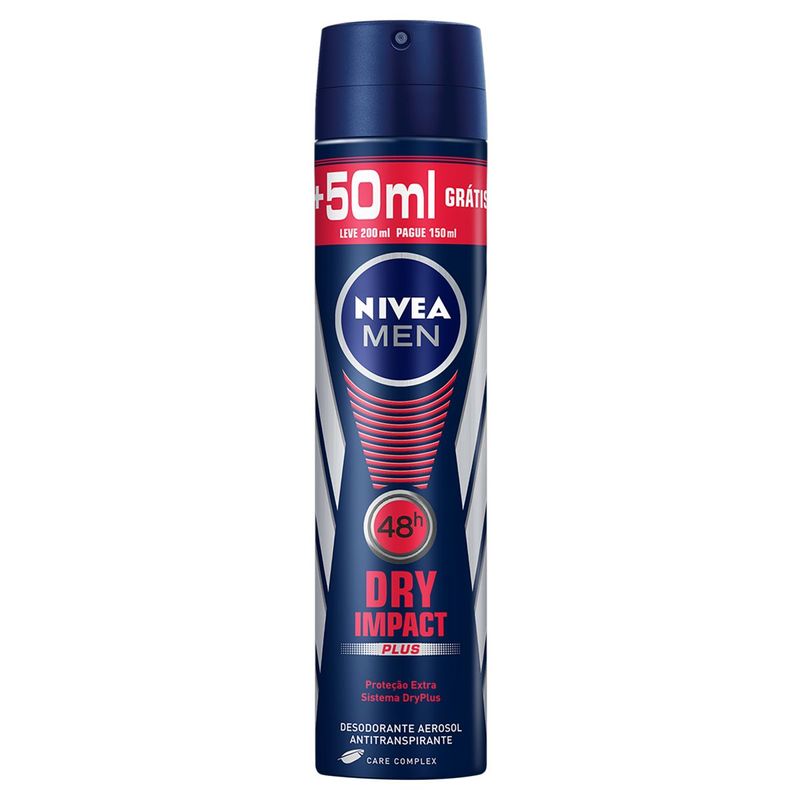 Nivea Men Aerosol Dry Impact 48H 200 Ml