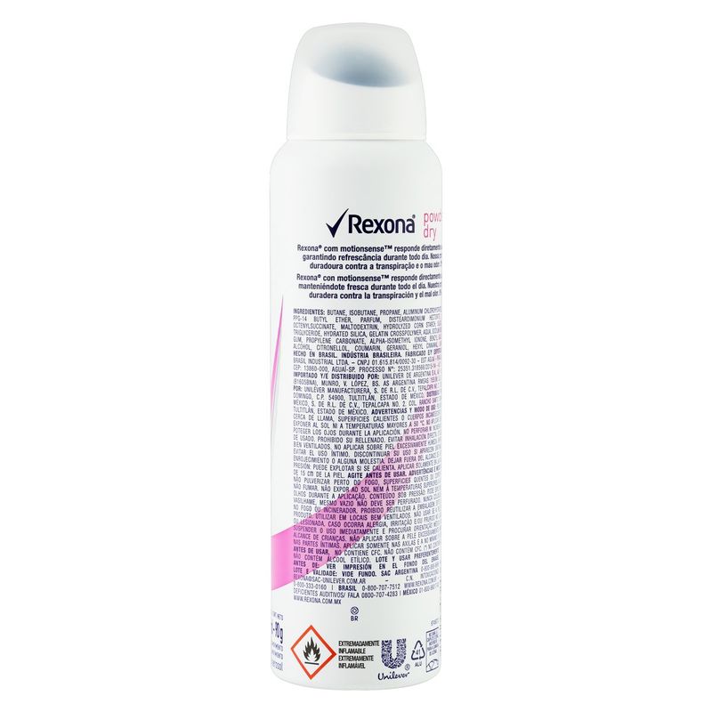 Desodorante Rexona Powder Dry Aerosol - 150ml - ia Brasil