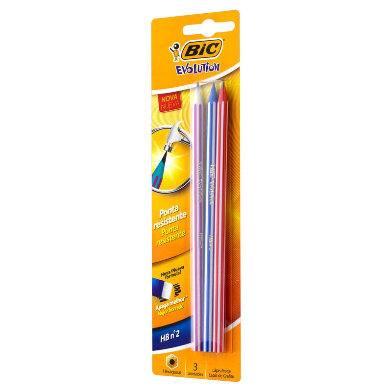 Lapiseira Recarregável Preta 0,7mm Bic Criterium Grátis 12 Grafites