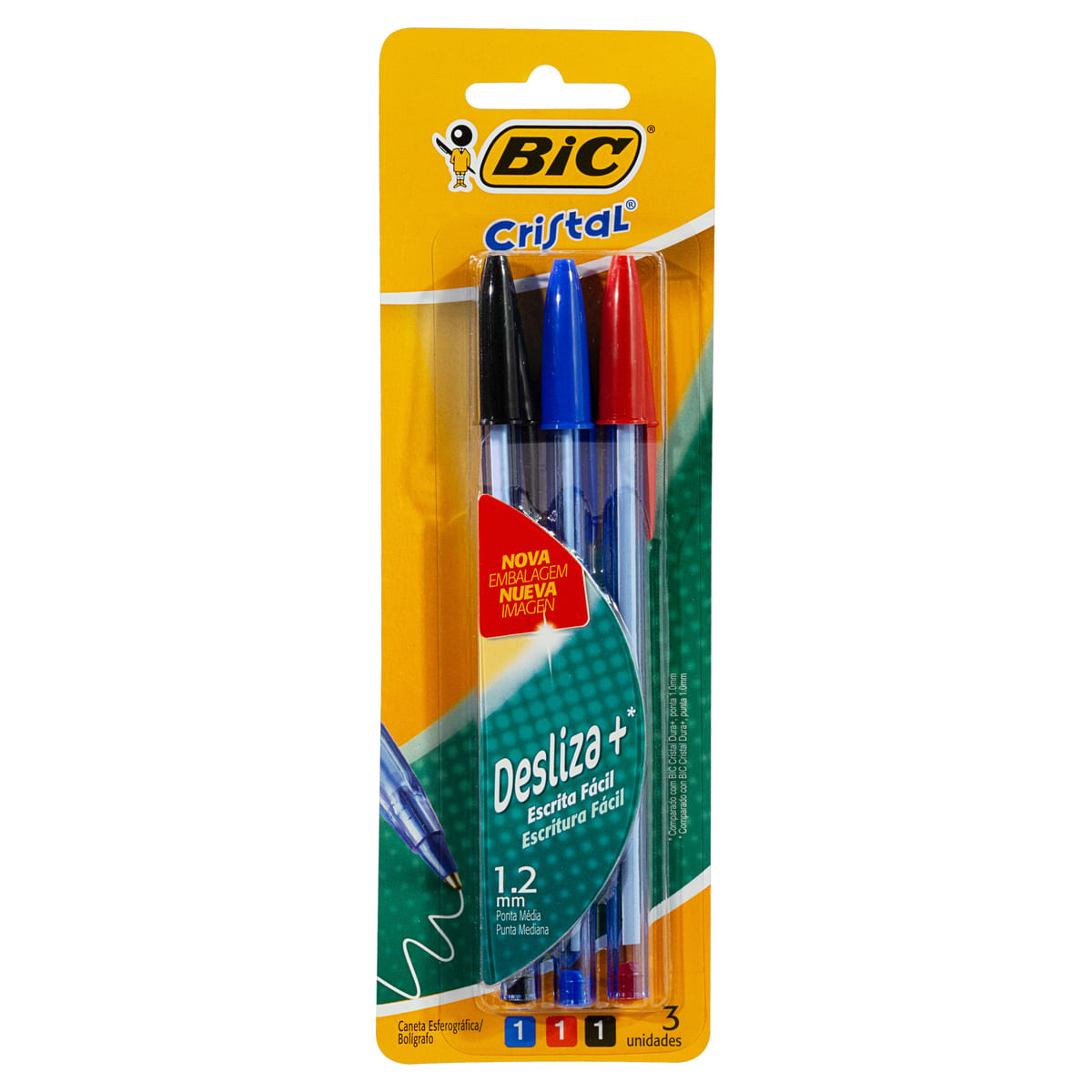 Boligrafo Bic Cristal Soft 1.2 Mm V/ Colores X Unidad