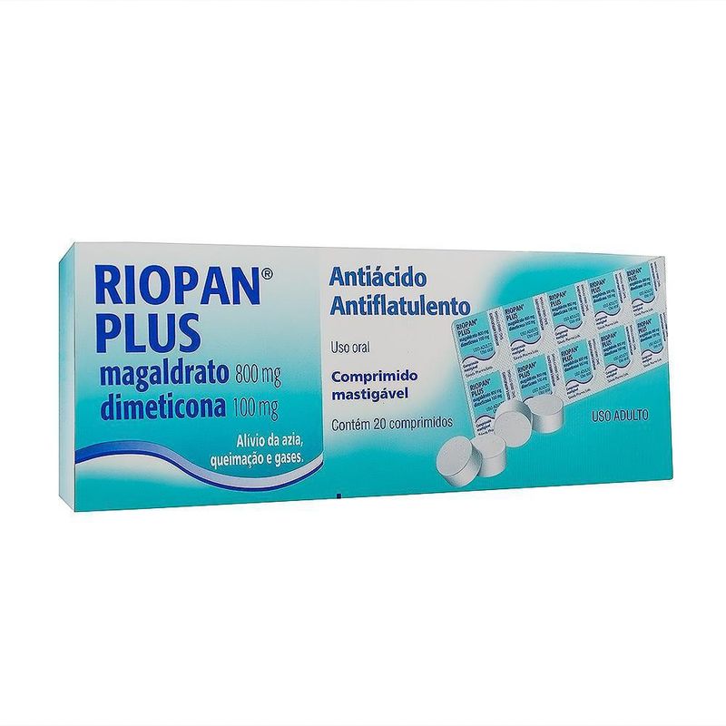 RIOPAN PLUS COMPRIMIDO MASTIGAVEL x 20