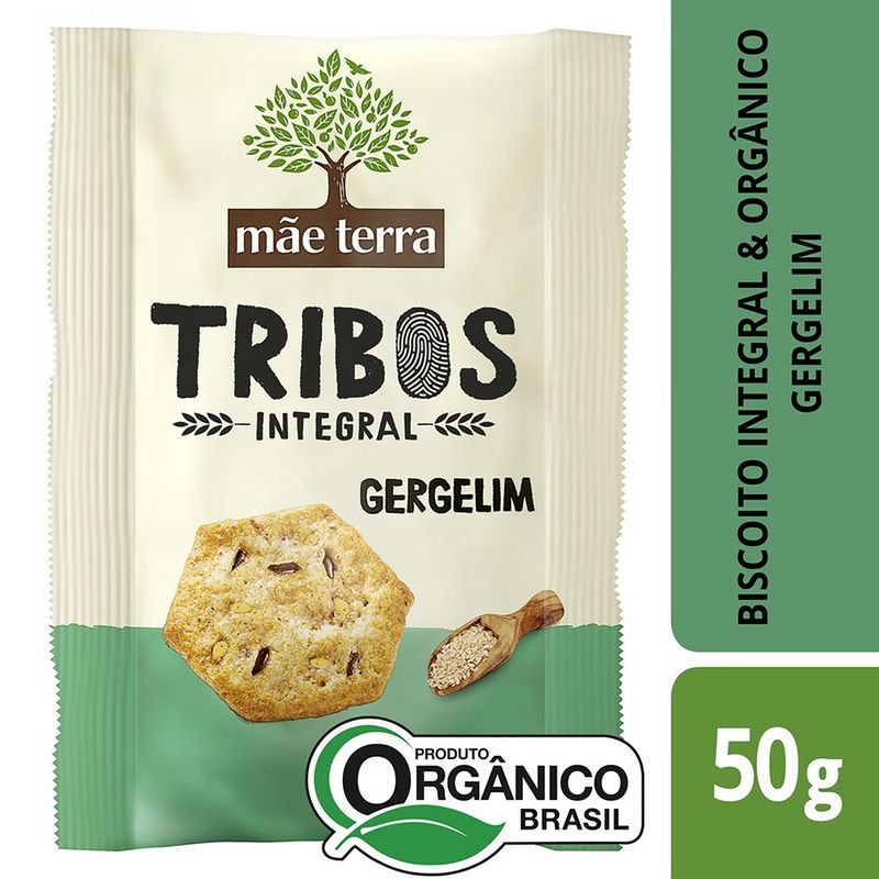 Biscoito Integral Mãe Terra Tribos Cacau 130g - Biscoito / Bolacha