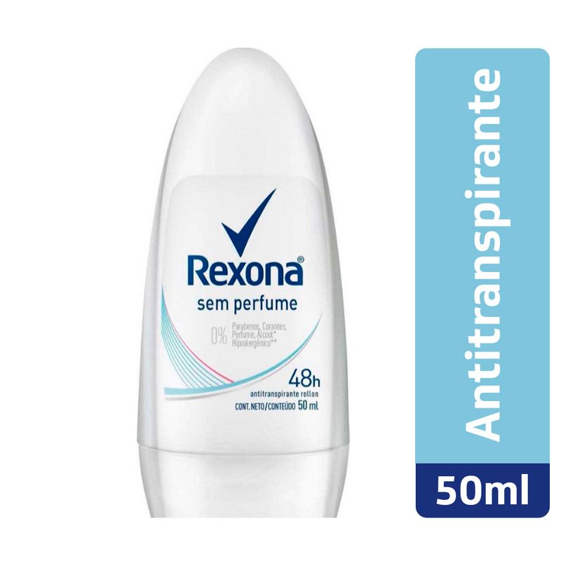 Desodarante Rexona Roll-On Sem Perfume 50 Ml – Brasil Eu Quero!