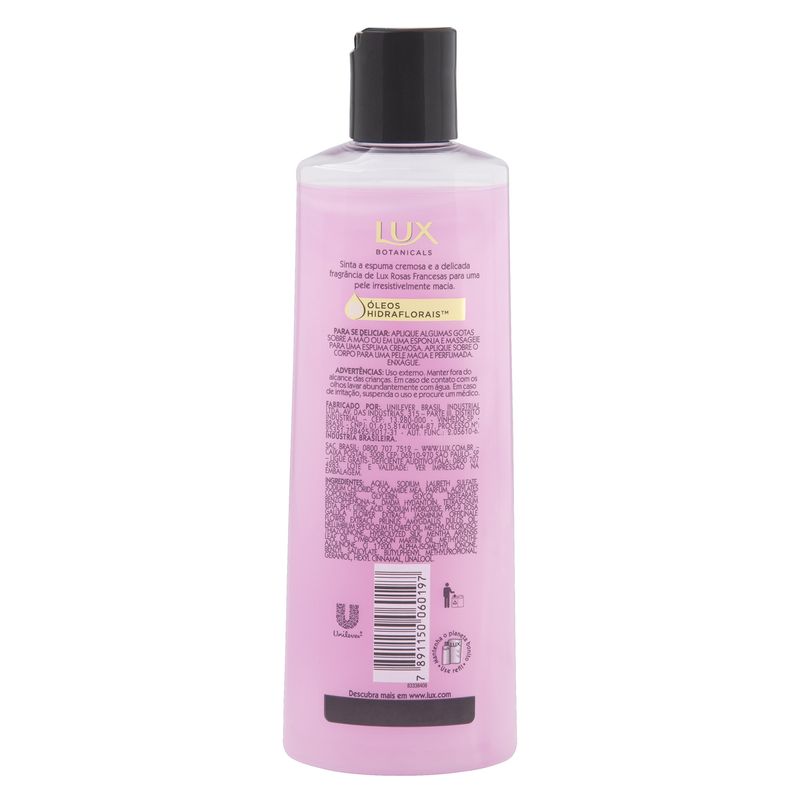 LUX BOTANICALS SABONETE LIQUIDO ROSAS FRANCESAS REFIL 200 ML x 1