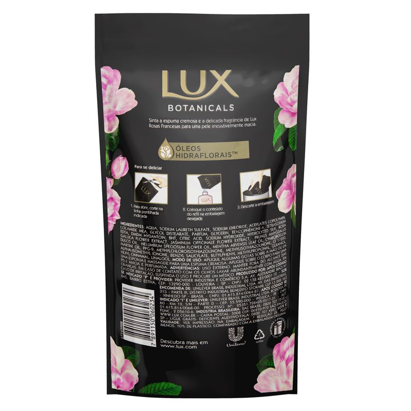 Sabonete Líquido Lux Botanicals Rosas Francesas 250ml