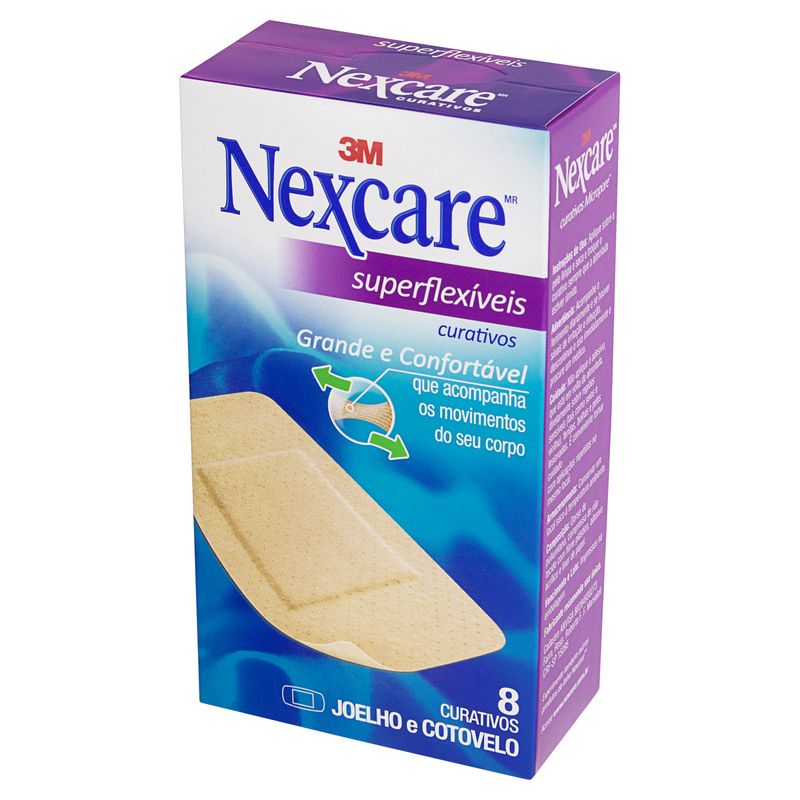 NEXCARE CURATIVOS CURATIVO COMFORT JOELHO E COTOVELO x 8