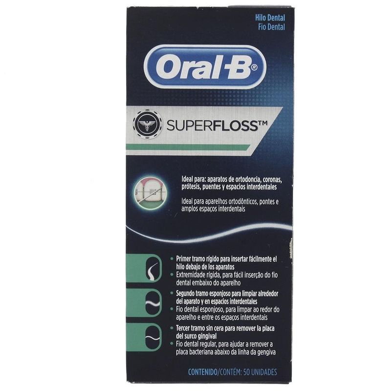 Super hilo dental de Oral-B, hilo dental, original (50 unidades).