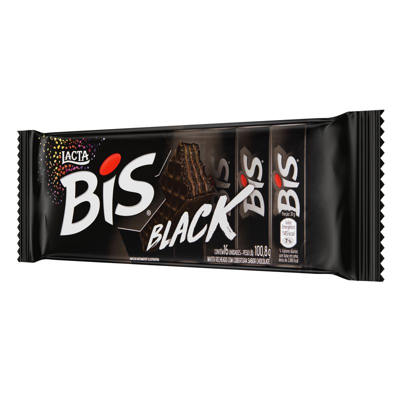 Chocolate Bis Xtra Black Lacta Caixa com 24 unidades de 45g