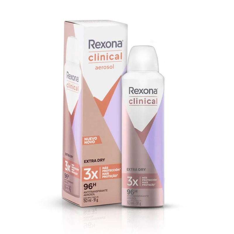 Rexona Clinical Desodorante Antitranspirante Aerossol - 150ml