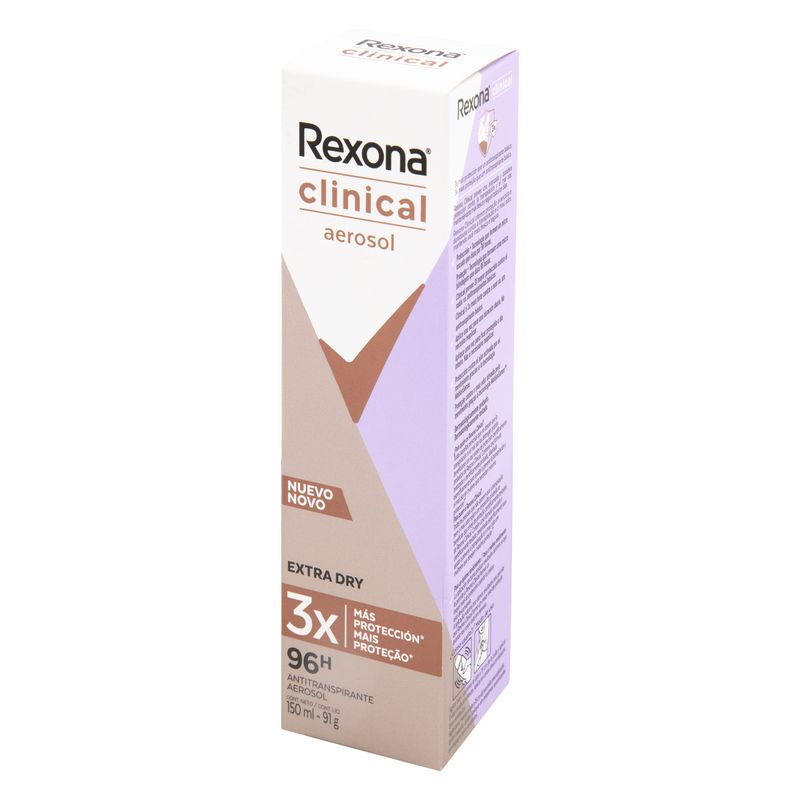 Desodorante Antitranspirante Rexona Clinical Extra Dry 150ml