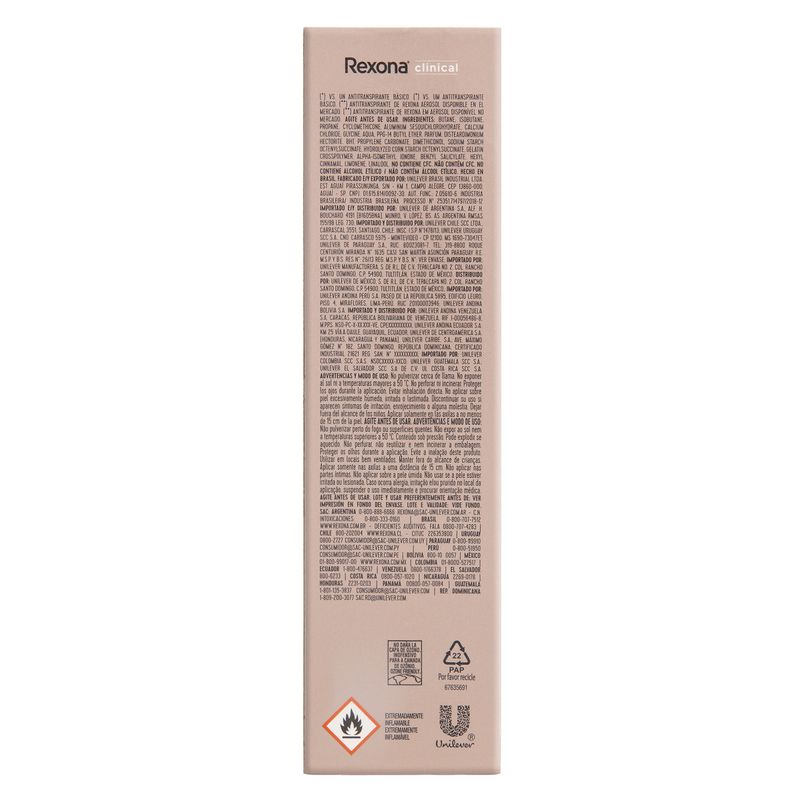 Desodorante Antitranspirante Rexona Clinical Classic 150ml