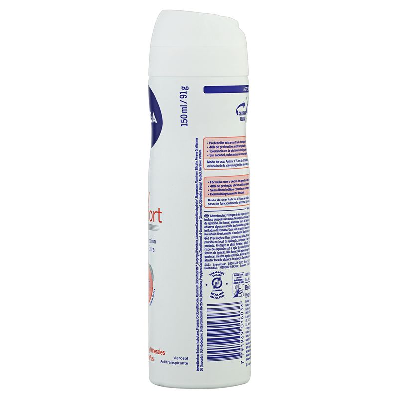 Antitranspirante Nivea Aerosol Dry Comfort 150ml