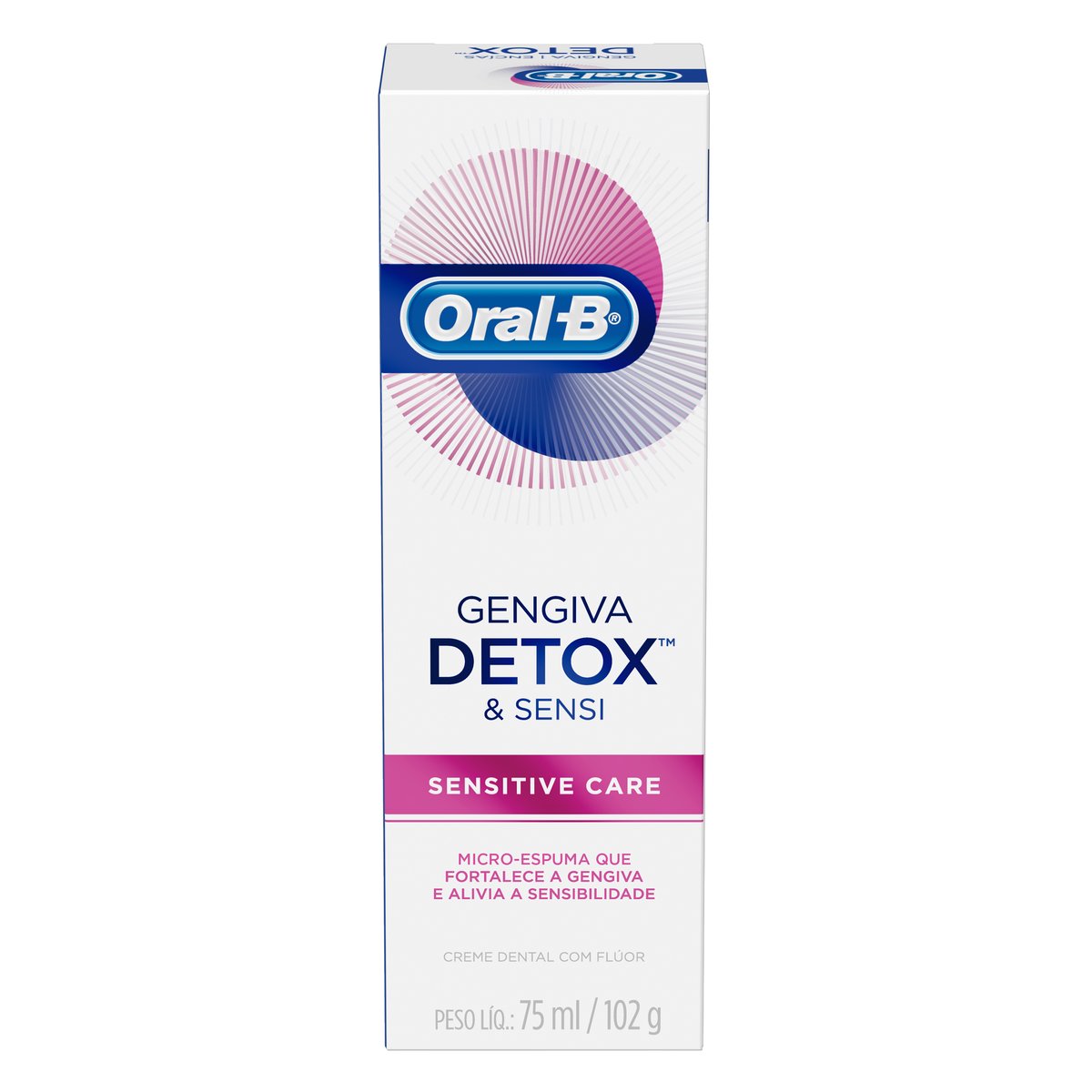 ORAL-B CREME DENTAL GENGIVA DETOX E SENSITIVE CARE 102 G X 1