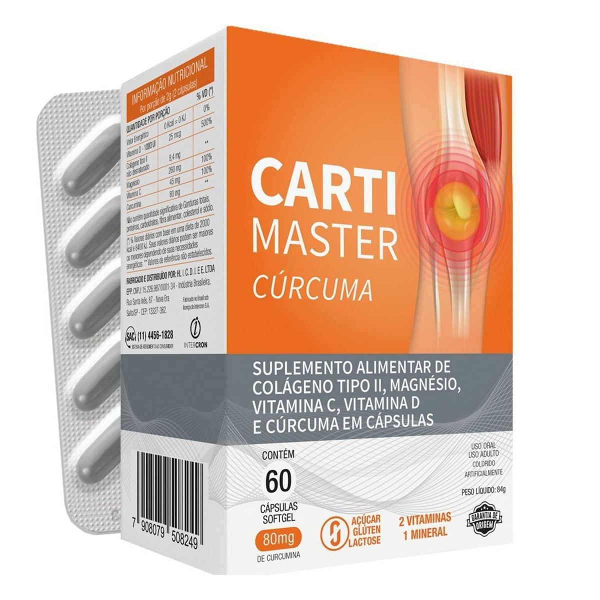 Carti Master Cúrcuma C/ 60 Caps