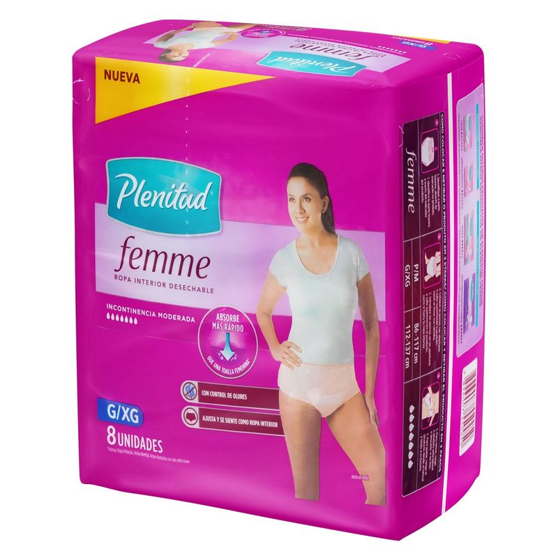 Roupa Intina Descartável Plenitud Femme – Calcinha Absorvente