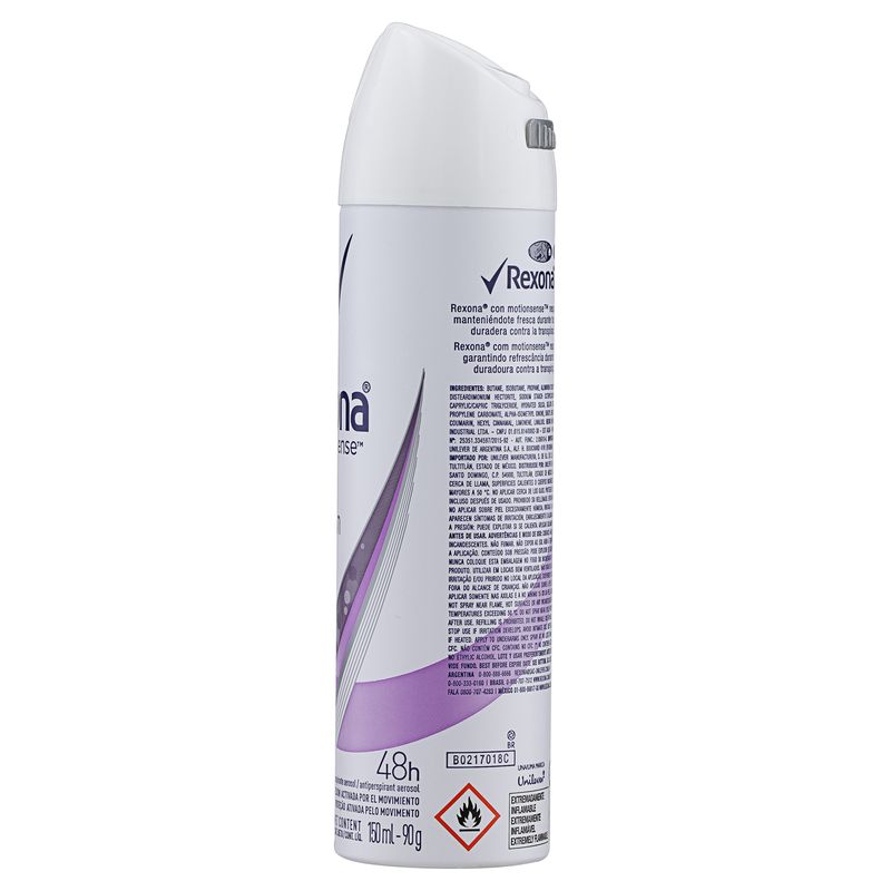 REXONA DESODORANTE AEROSOL EMOTION SENSE FEMININO 48H ACTIVE EMOTION 90 G x  1