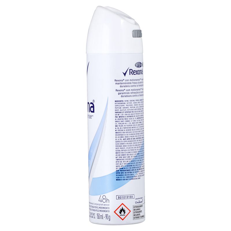 REXONA DESODORANTE AEROSOL EMOTION SENSE FEMININO 48H COTTON DRY 90 G x 1