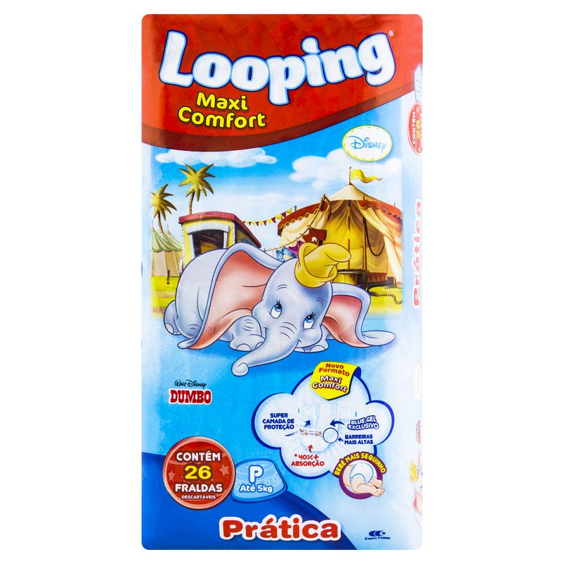 Fralda Looping Looney Tunes Mega G 32 Unidades - D'Or Mais Saúde