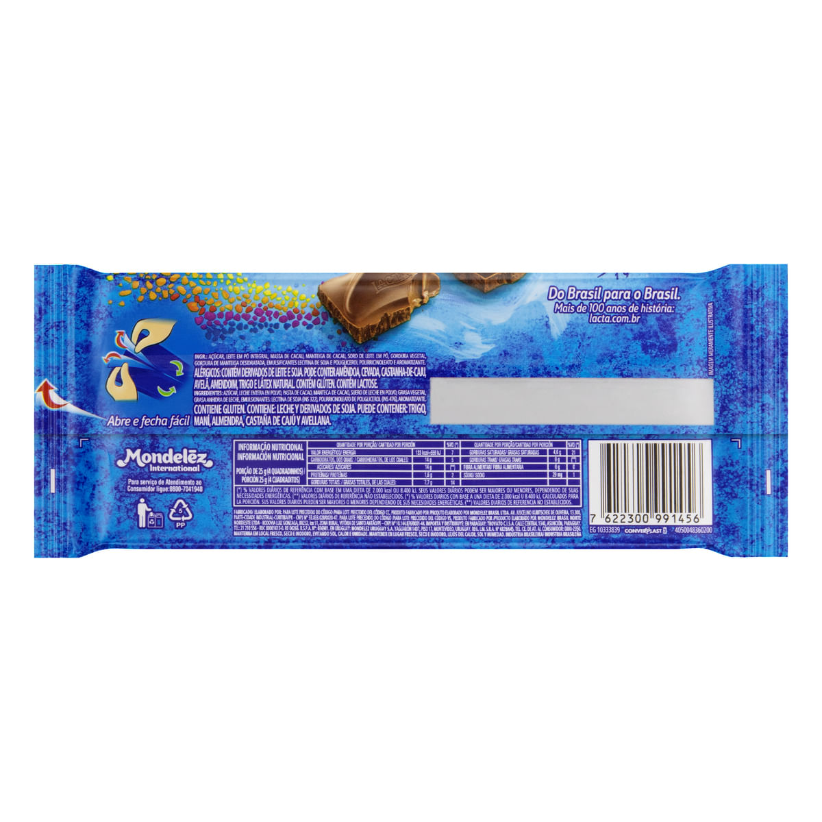 Chocolate Lacta Ao Leite 90G