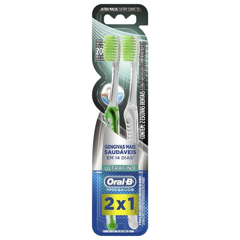 ORAL-B PRO SAUDE ESCOVA DENTAL ULTRA MACIA 35 ULTRAFINO LEVE 2