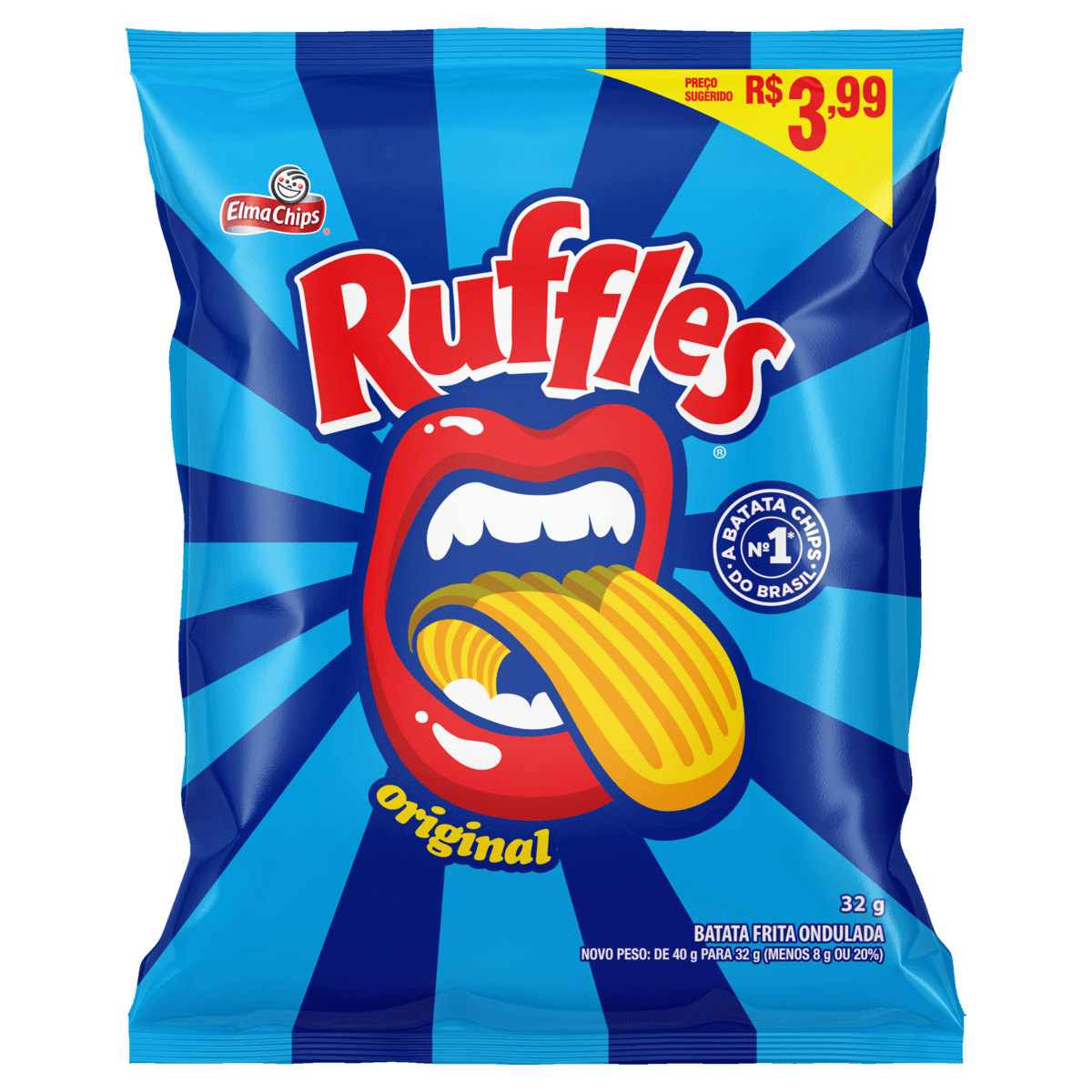BATATA RUFFLES ORIGINAL 32G