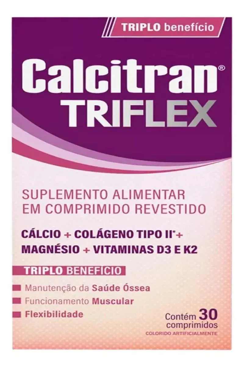 CALCITRAN TRIFLEX COLáGENO TIPO 2 C/ 30 COMPRIMIDOS Without Flavor